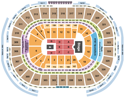 TD Garden Rush Seating Chart