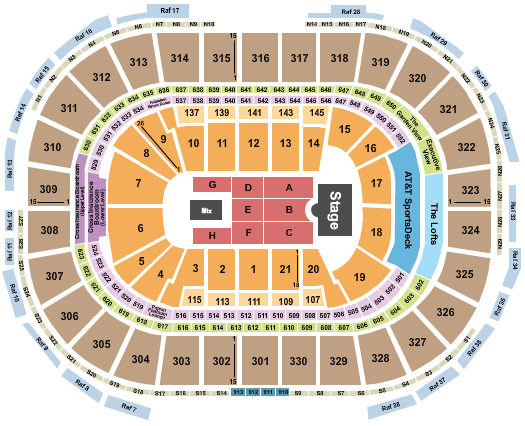 TD Garden Rush Seating Chart